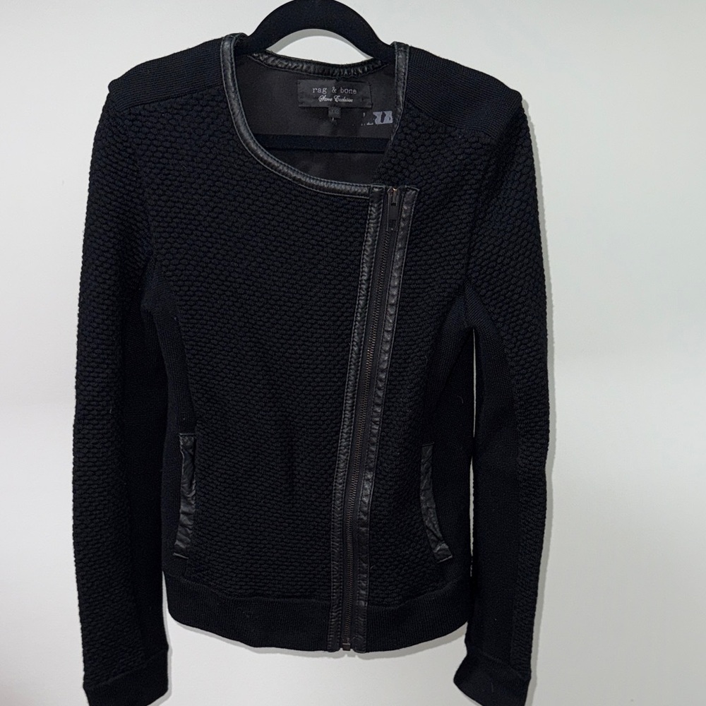 Rag & Bone Textured Black Jacket